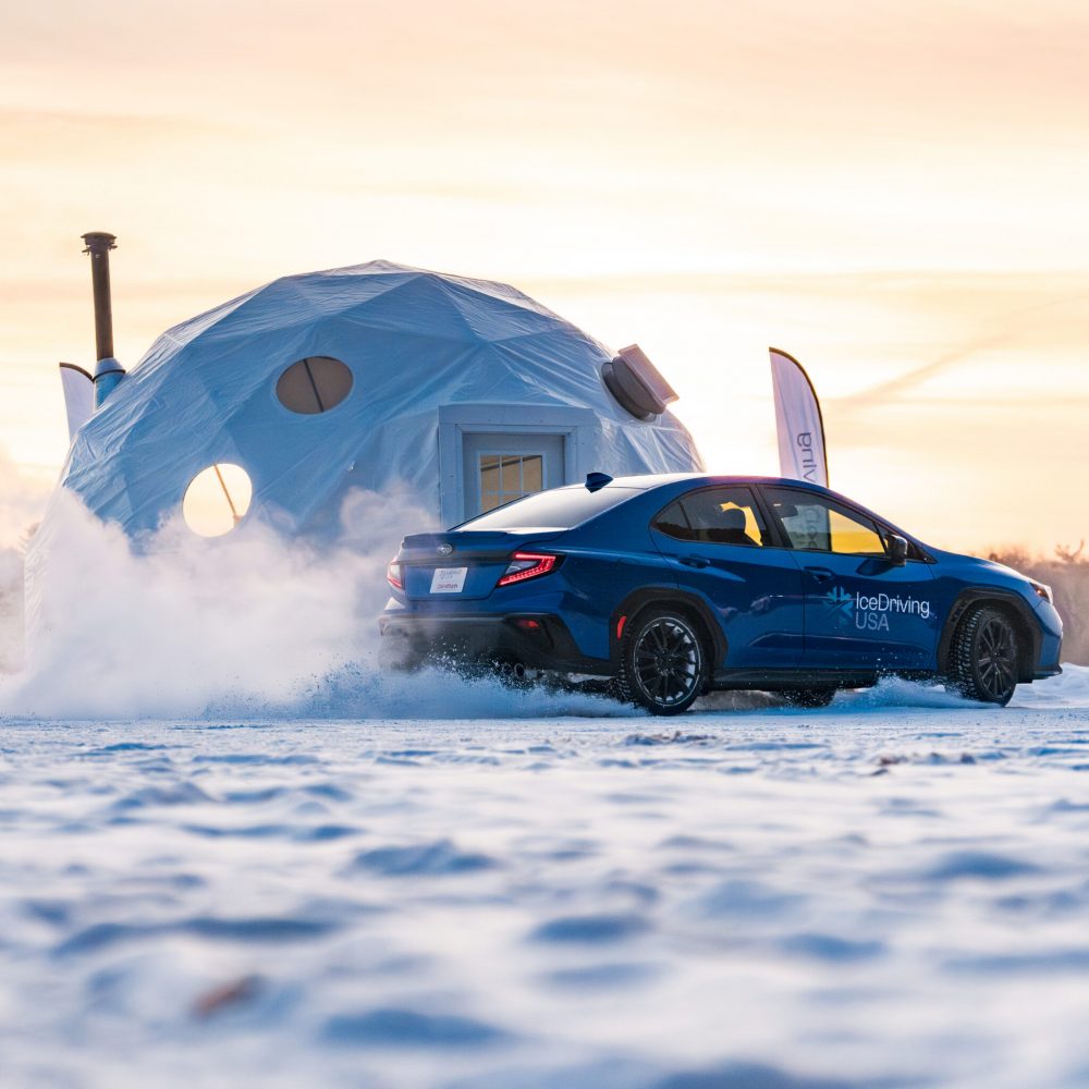 group ice driving experience