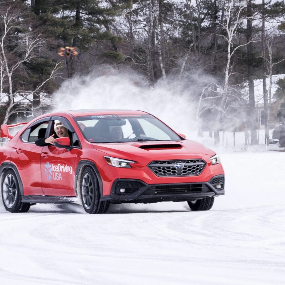 ice driving experience on frozen lake